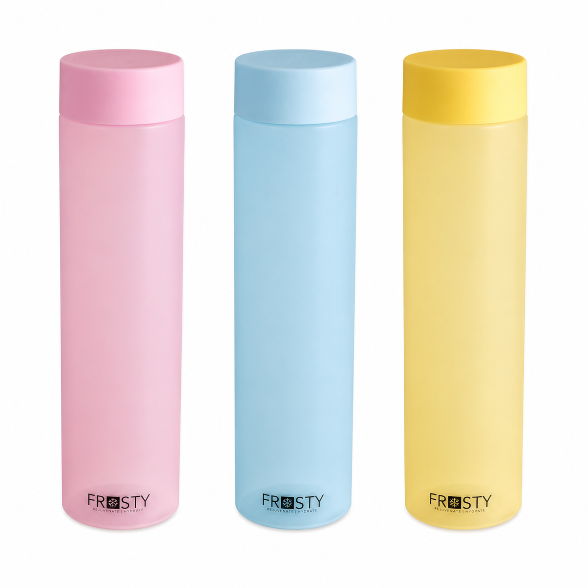 FROSTY Round Water Bottle – Pastel Colour