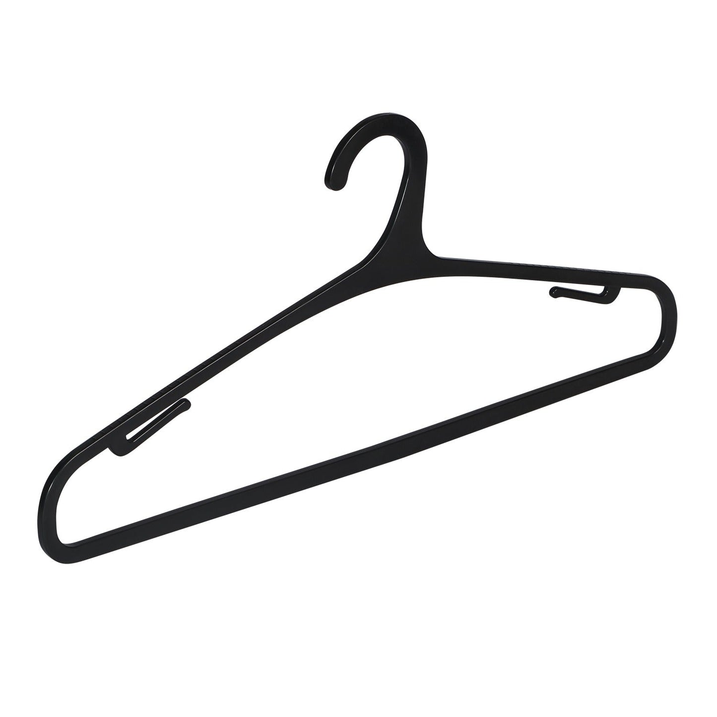 AQUAQLEAN Black Plastic Hangers For Clothes, Wardrobe Management, Space Saver For Clothes Hanging Needs(Pack Of 12)AQUAQLEAN STOREFRONT