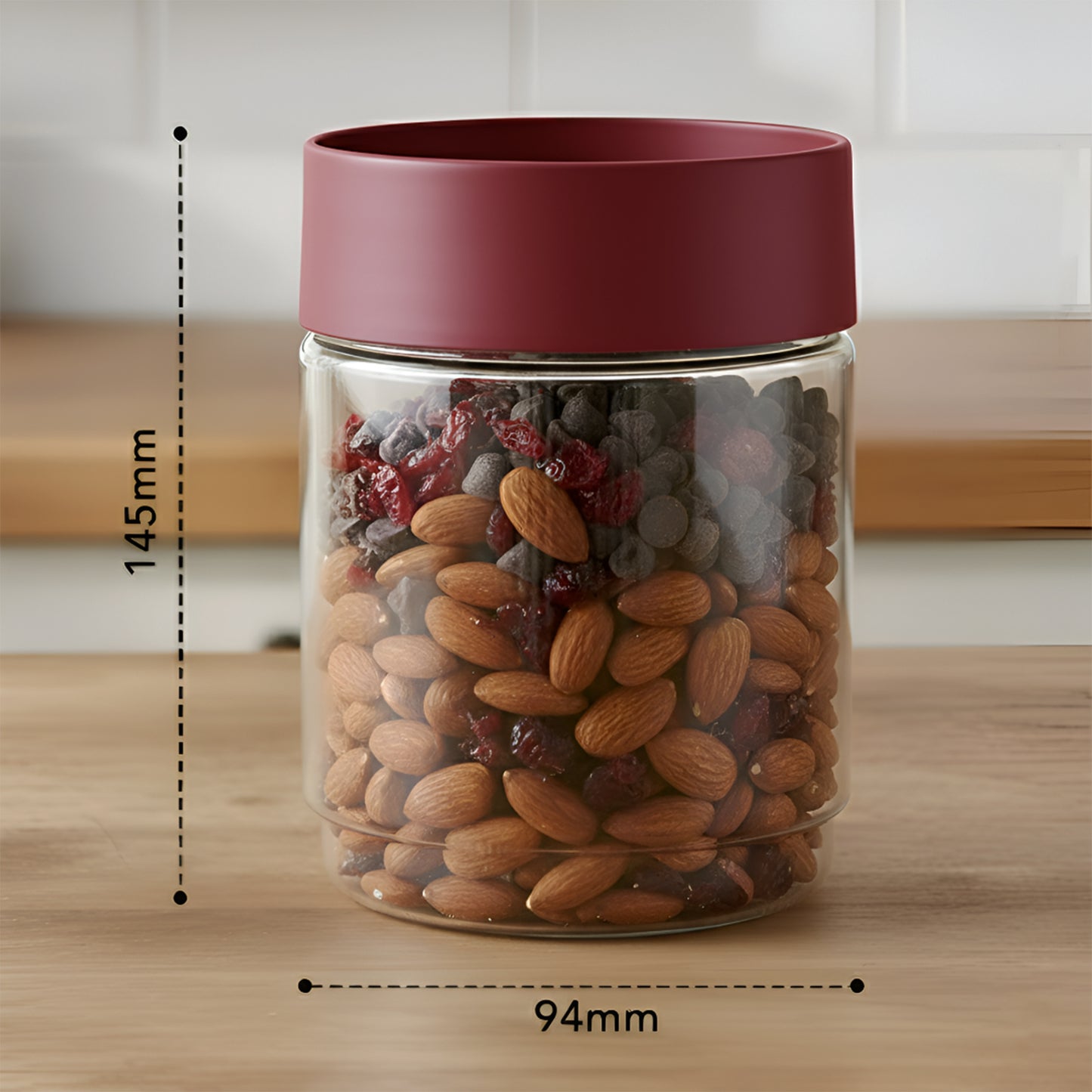FreshNest Airtight Storage Jar with Lid – BPA Free, Stackable, Freezer Safe Kitchen Canister