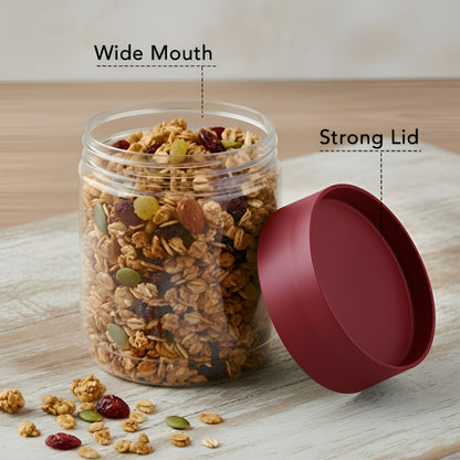 FreshNest Airtight Storage Jar with Lid – BPA Free, Stackable, Freezer Safe Kitchen Canister
