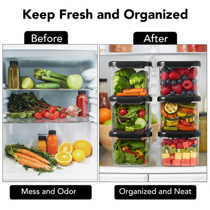 SealPro Airtight Square Container with Scoop – Silicone Lid, BPA Free, Freezer & Dishwasher Safe Kitchen Storage Box