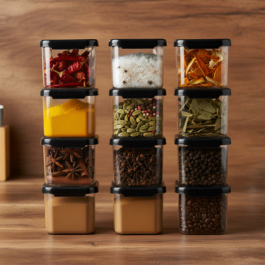 SealPro Airtight Square Container with Scoop – Silicone Lid, BPA Free, Freezer & Dishwasher Safe Kitchen Storage Box