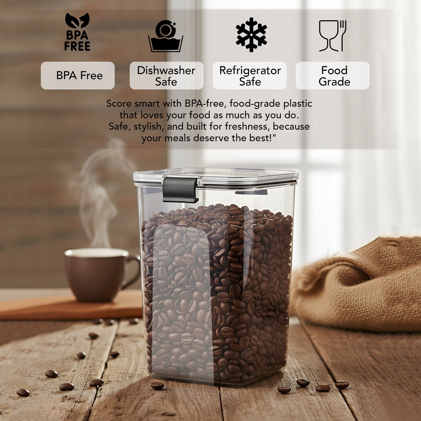 FreshLock Airtight Food Storage Container | BPA-Free | Leakproof L&L 1100ML 4PC