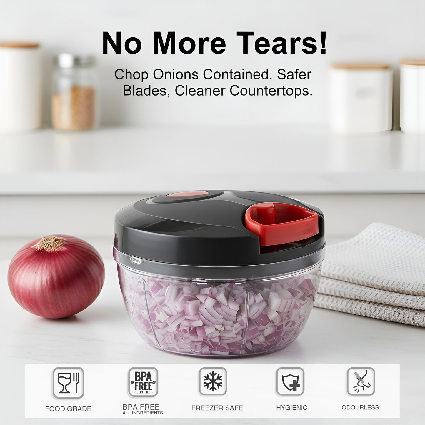Airtight Square Storage Jar – Glass-Like Transparency, Impact Resistant, BPA Free, Stackable Kitchen Canister