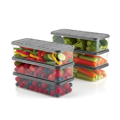 FreshTray Fridge Organiser Box with Drain Basket & Lid – BPA Free, Stackable, Freezer Safe Vegetable Storage Container. (Copy)