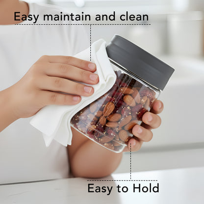 FreshNest Airtight Storage Jar with Lid – BPA Free, Stackable, Freezer Safe Kitchen Canister