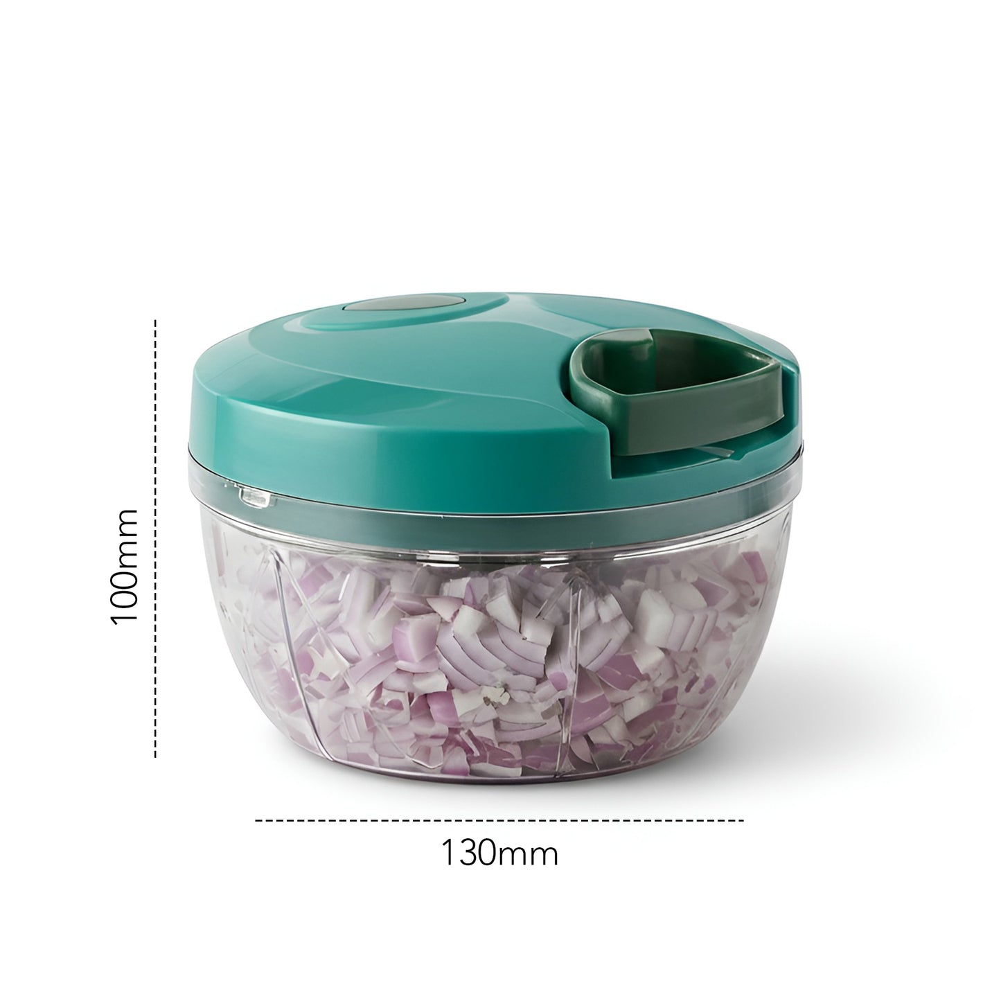 SwiftChop 2-in-1 Hand Pull Chopper – No-Tears Onion Cutter, BPA Free Manual Food Chopper with String Pull.