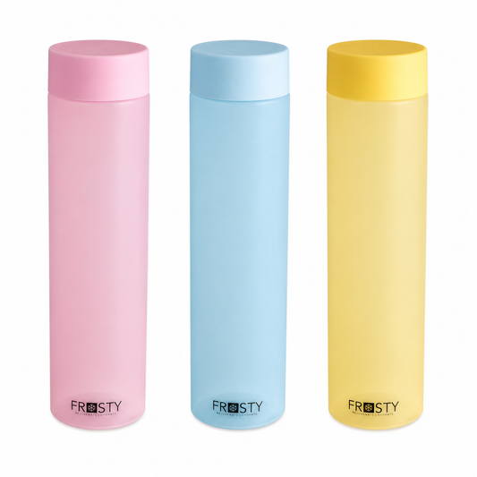 FROSTY Round Water Bottle – Pastel Colour