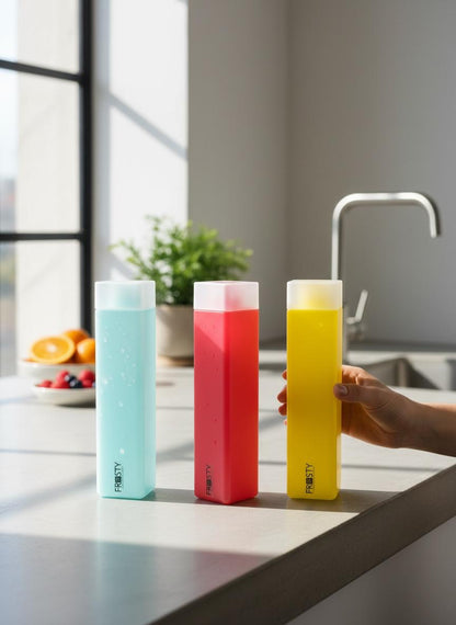 FROSTY Square Water Bottle EU – Stylish, Lightweight & Reusable