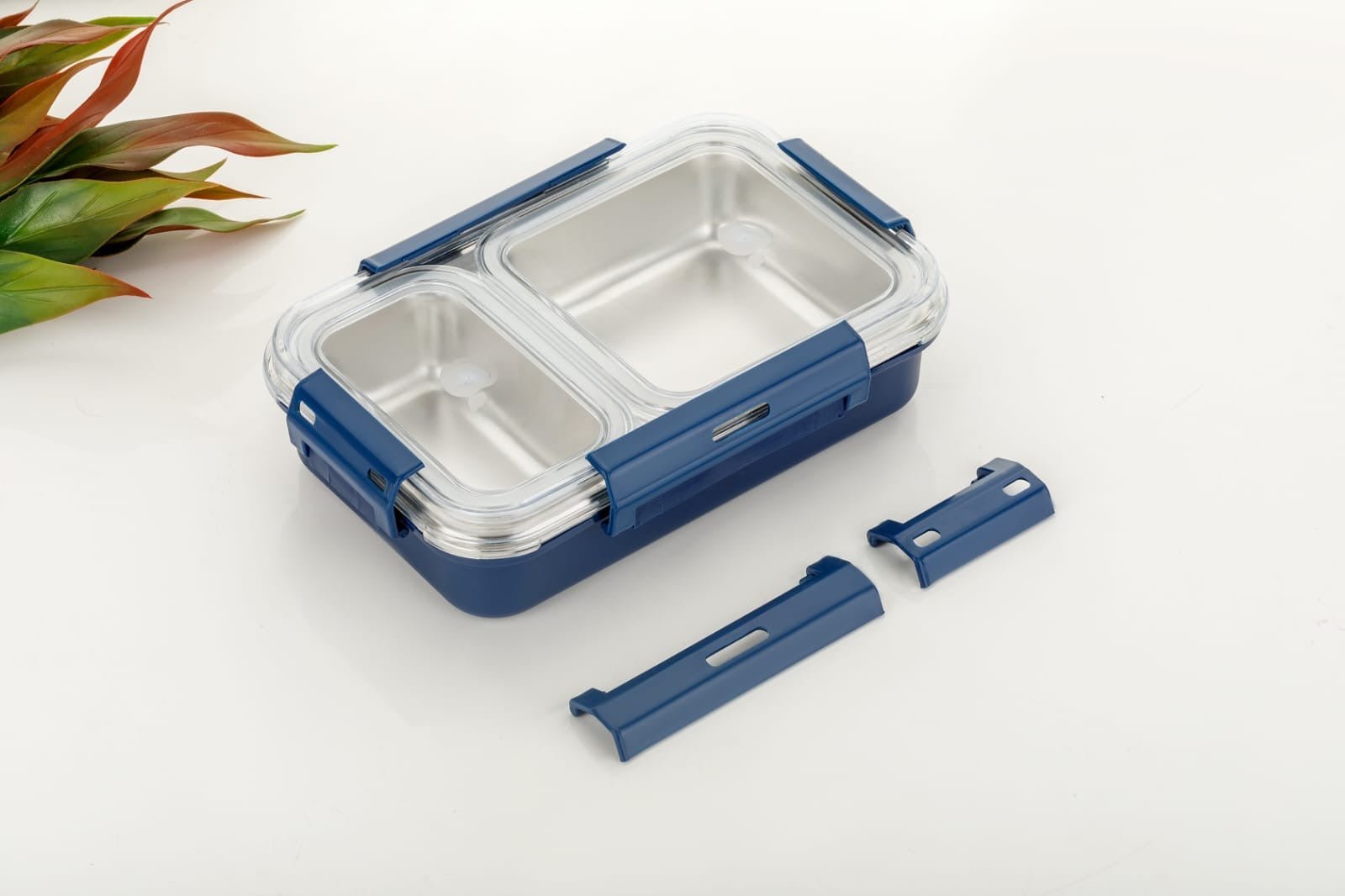 AQ 2 - Compartment SS Lunch Box | 700ml Leak - Proof Tiffin Box for BPA - Free & Eco - Friendly ContainerAQUAQLEAN STOREFRONT