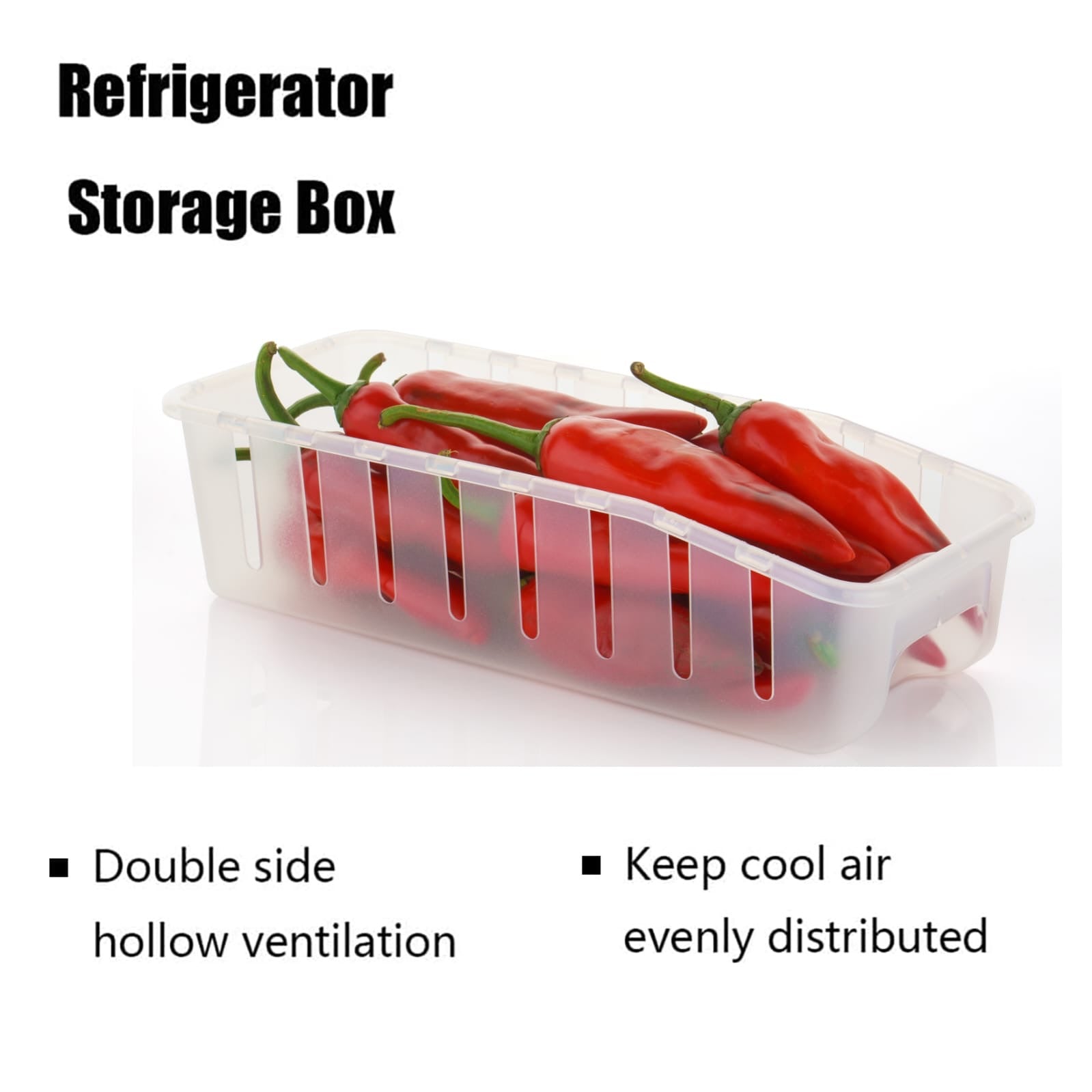 Aquaqlean 4Pcs Fridge Storage Boxes | Multipurpose Transparent Containers for Kitchen & Refrigerator | Space - Saving Side Door Organizer for Fruits & VegetablesAQUAQLEAN STOREFRONT