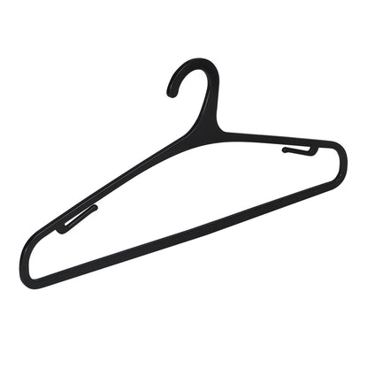 AQUAQLEAN Black Plastic Hangers For Clothes, Wardrobe Management, Space Saver For Clothes Hanging Needs(Pack Of 12)AQUAQLEAN STOREFRONT