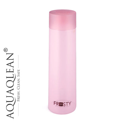 Aquaqlean Frosty 500ml Plastic Water Bottle Gift Set (Pack. of 6 Pieces, 500ml, Multicolour) II Food Grade II Slim & Light WeightAQUAQLEAN STOREFRONT