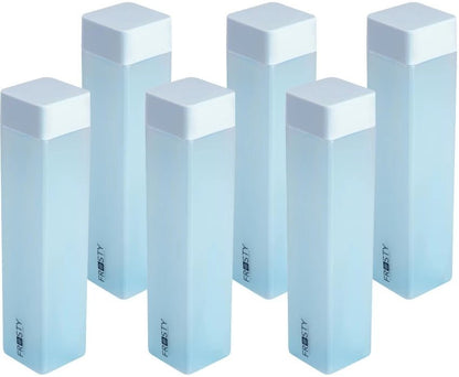 Aquaqlean Frosty Square 1 Litre Plastic Fridge Water Bottle - (Blue, 6 pcs set) I Food Grade I Gift Set I Gym Use I Office Use I Home UseAQUAQLEAN STOREFRONT