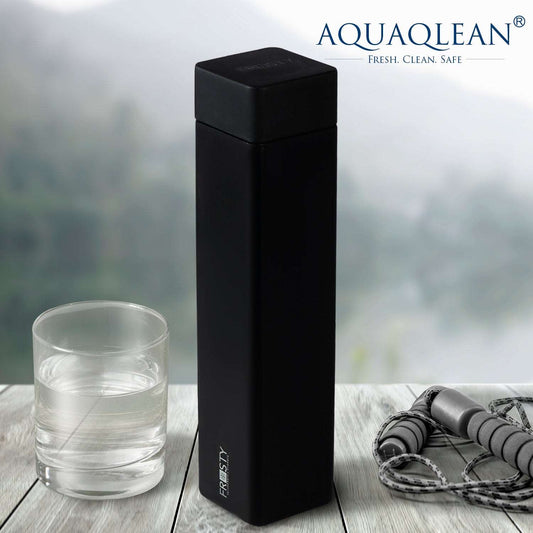 Aquaqlean Frosty Water Bottle - Matte Black (Pack of 4 pcs)AQUAQLEAN STOREFRONT