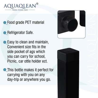 Aquaqlean Frosty Water Bottle - Matte Black (Pack of 4 pcs)AQUAQLEAN STOREFRONT