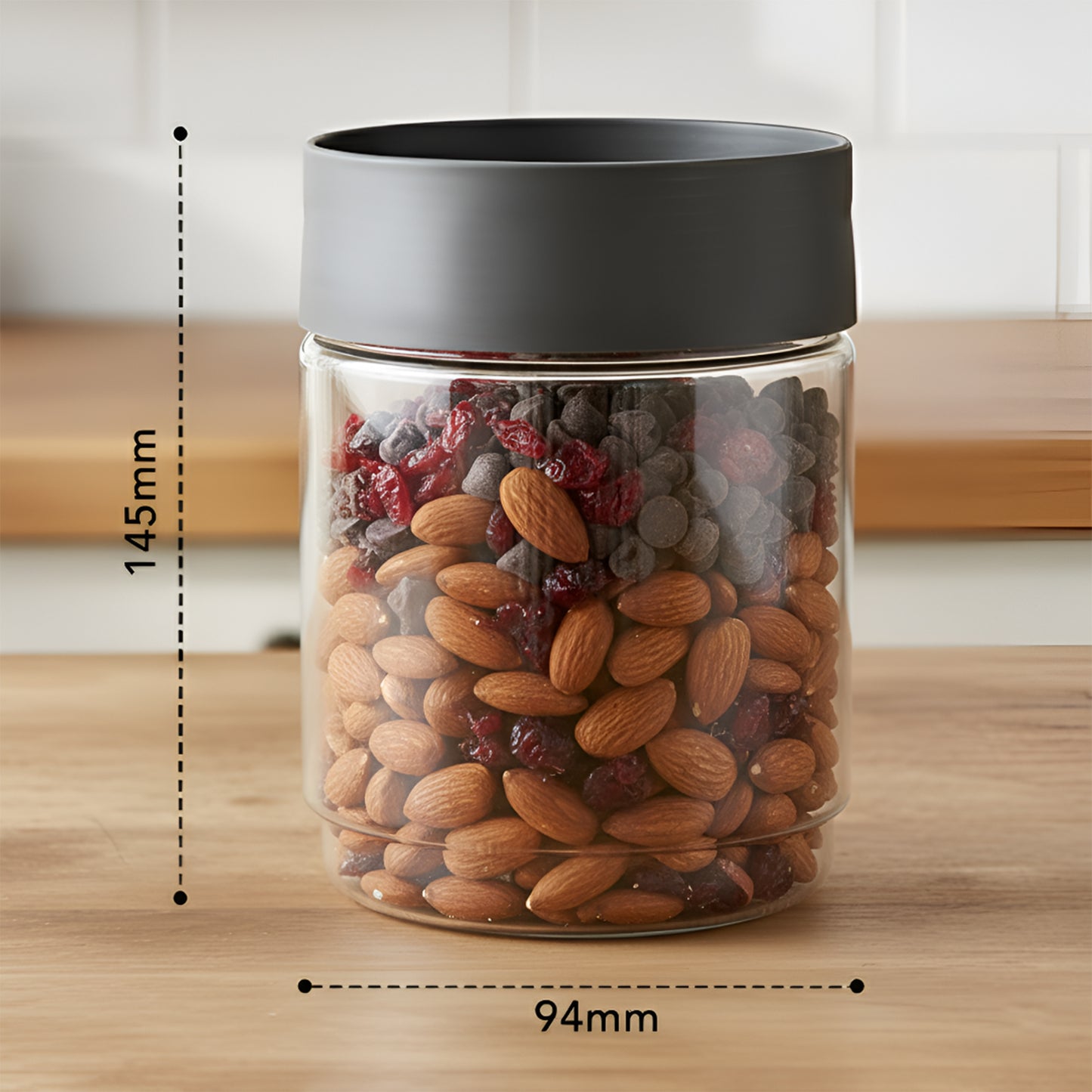 FreshNest Airtight Storage Jar with Lid – BPA Free, Stackable, Freezer Safe Kitchen Canister