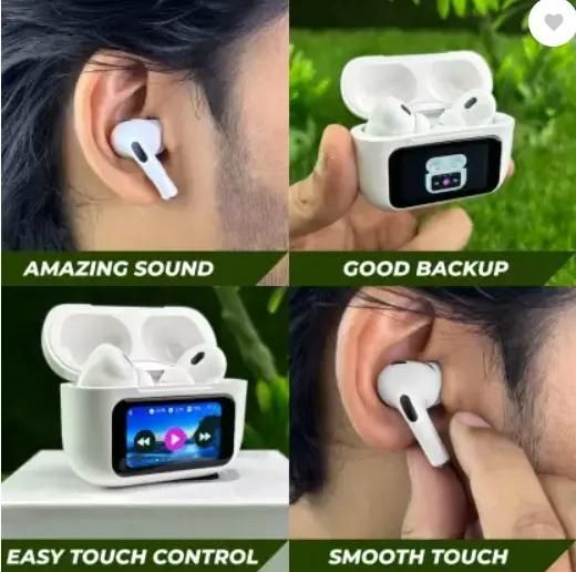 Smart Wireless Earbuds with LCD Touch ScreenAQUAQLEAN STOREFRONT