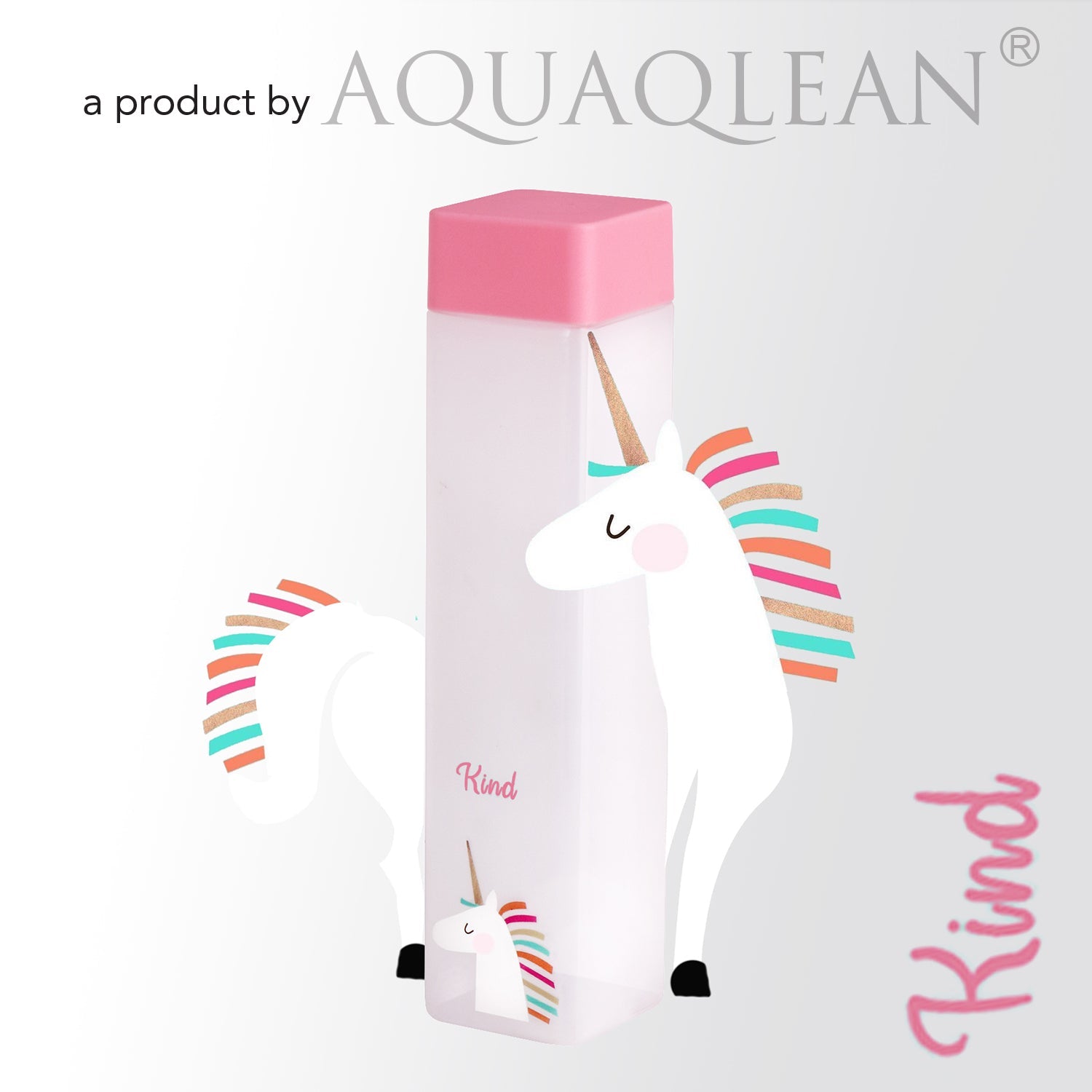 Aquaqlean Frosty 950ml - Choose Your Personality Kids & School Water Bottle - Happy (Hippo) 1 Pcs PackAQUAQLEAN STOREFRONT
