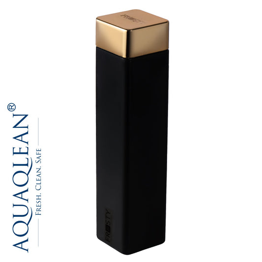 Aquaqlean Frosty 950ml - Classy Cap Plastic Bottle - Black - Gold II 1 Pcs PackAQUAQLEAN STOREFRONT