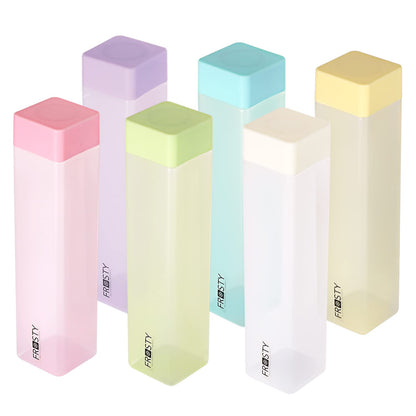 Aquaqlean Frosty Plastic Fridge Water Bottle - NEON (Multicolor 6 pcs set) I Food Grade I Gift Set I Gym Use I Office Use I Home UseAQUAQLEAN STOREFRONT