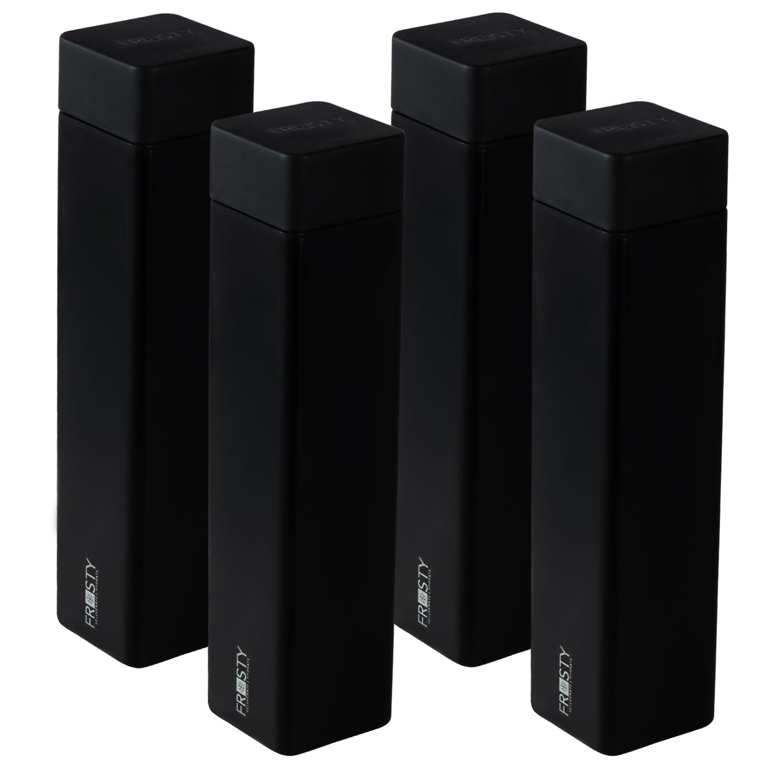 Aquaqlean Frosty Water Bottle - Matte Black (Pack of 4 pcs)AQUAQLEAN STOREFRONT