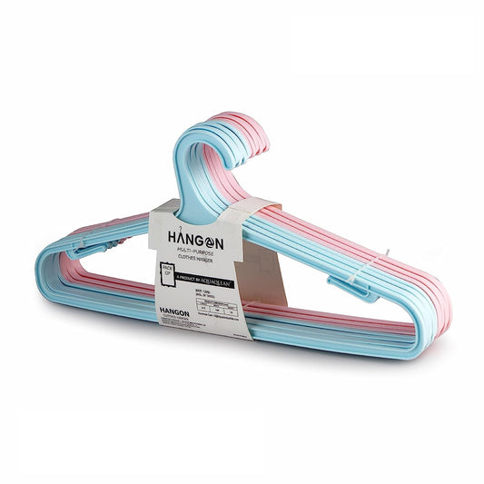Aquaqlean - HeavyWeight Garment Hangers (Pack of 12 pcs ,Blue&Pink Mix)AQUAQLEAN STOREFRONT