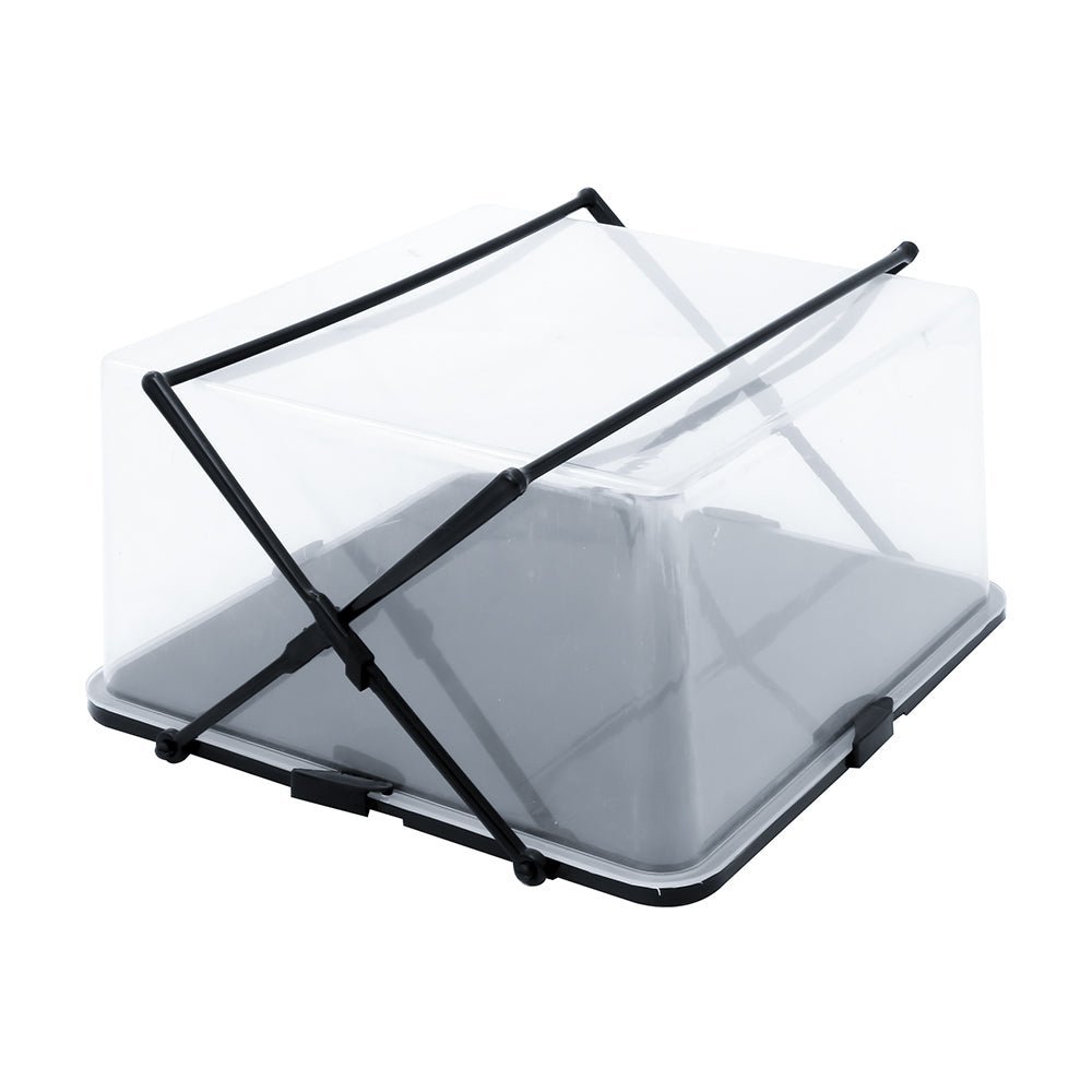 Aquaqleann Half - Kg Plastic Cake Box (Black) II 1 Pcs Pack - II Specially Designed For Proffesional Bakers & Home Bakers for safe storage & transport IIAQUAQLEAN STOREFRONT