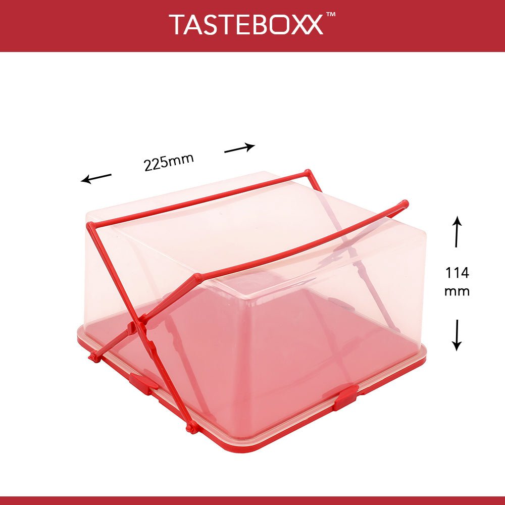 Aquaqleann Half - Kg Plastic Cake Box (Black) II 1 Pcs Pack - II Specially Designed For Proffesional Bakers & Home Bakers for safe storage & transport IIAQUAQLEAN STOREFRONT