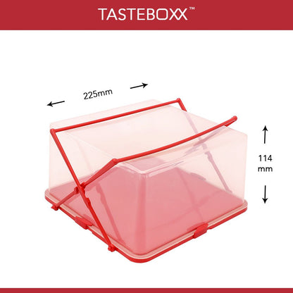 Aquaqleann Half - Kg Plastic Cake Box (Black) II 1 Pcs Pack - II Specially Designed For Proffesional Bakers & Home Bakers for safe storage & transport IIAQUAQLEAN STOREFRONT