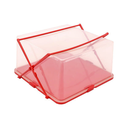 Aquaqleann Half - Kg Plastic Cake Box (Black) II 1 Pcs Pack - II Specially Designed For Proffesional Bakers & Home Bakers for safe storage & transport IIAQUAQLEAN STOREFRONT
